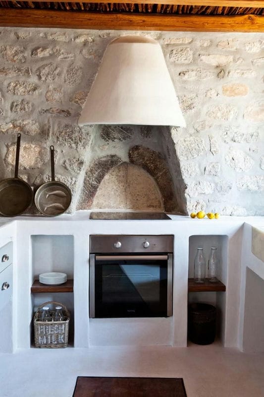 Кухня в греческом стиле: особенности стильного и уютного дизайна +85 фото #50