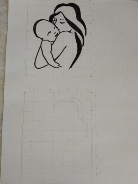 Рисунки карандашом матери и ребенка (31 фото) #35