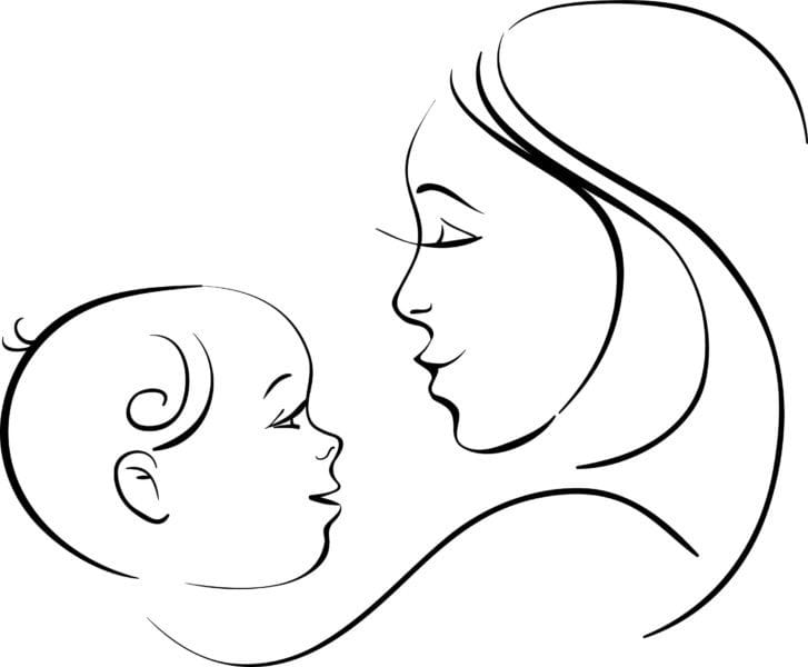 Рисунки карандашом матери и ребенка (31 фото) #52