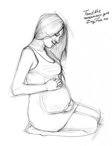Рисунки карандашом матери и ребенка (31 фото) #19