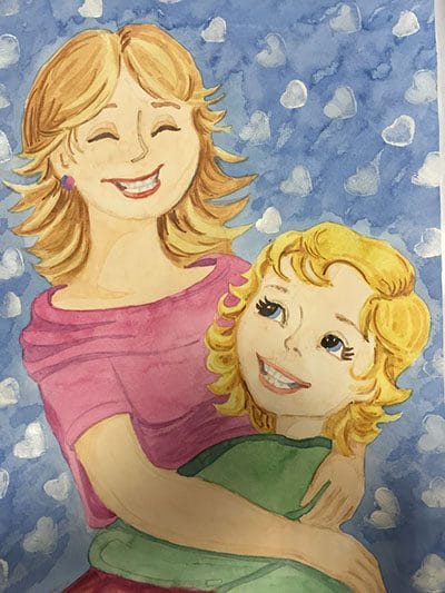 Рисунки карандашом матери и ребенка (31 фото) #23