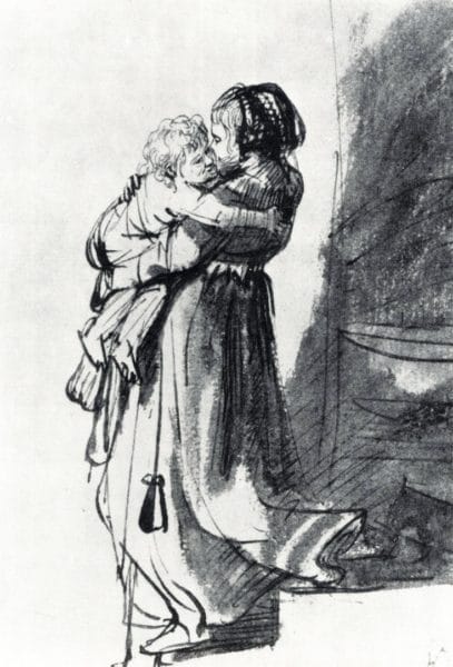 Рисунки карандашом матери и ребенка (31 фото) #71