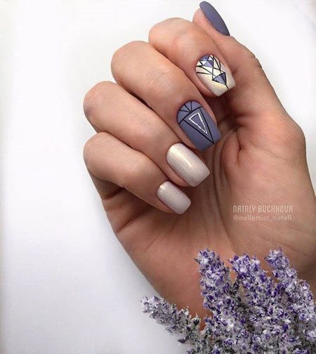 Дизайн ногтей гель-лаком 2021: фото модных тенденций красивого маникюра #76