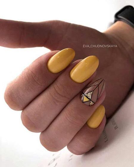 Модный маникюр геометрия 2021: более 100 фото новинок красивого дизайна ногтей #13