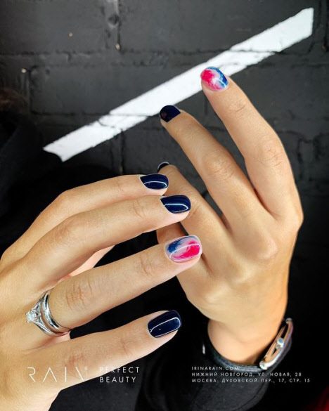 Темный маникюр 2020: фото новинки красивого дизайна ногтей на короткие и длинные ногти #60