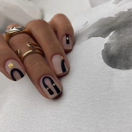 Красивый дизайн ногтей на короткие ногти 2022. Более 100 фото модного маникюра #152