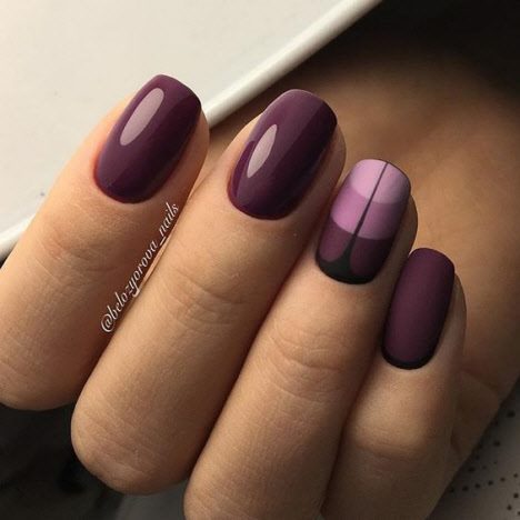 Темный маникюр 2020: фото новинки красивого дизайна ногтей на короткие и длинные ногти #15