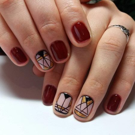 Красивый дизайн ногтей на короткие ногти 2022. Более 100 фото модного маникюра #11