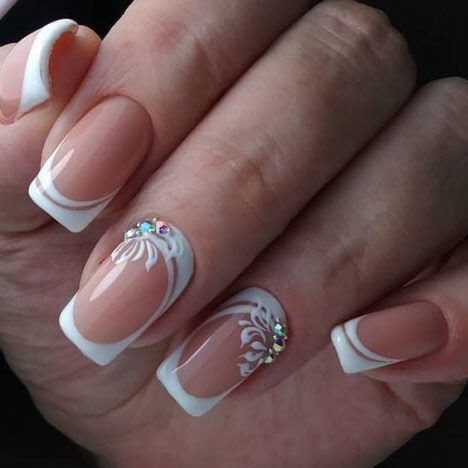 Свадебный маникюр 2019: более 100 фото идей красивого дизайна ногтей для невесты #64