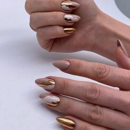 Дизайн ногтей гель-лаком 2021: фото модных тенденций красивого маникюра #108