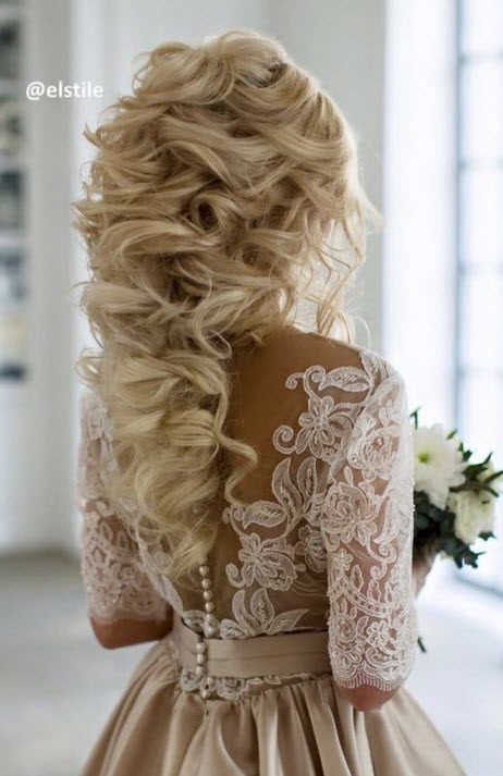 Свадебные прически на длинные и средние волосы: более 100 фото #55