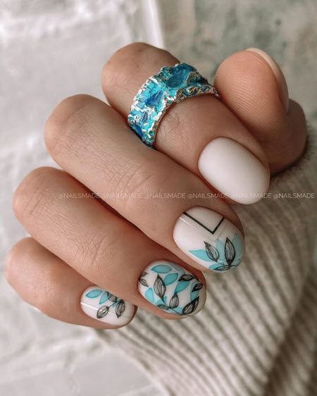 Маникюр на овальные ногти 2021: актуальные фото новинки и модные тенденции дизайна ногтей #38