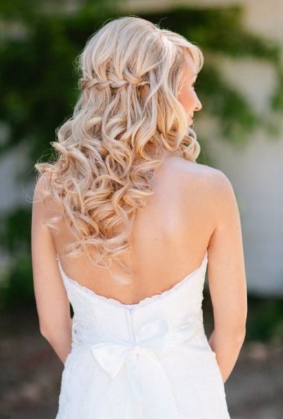 Свадебные прически на длинные и средние волосы: более 100 фото #56