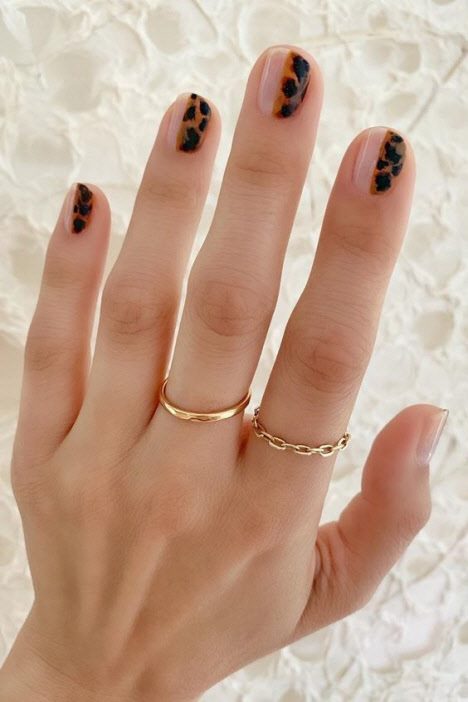 Модный маникюр с леопардовым принтом. 85 фото лучших идей на короткие и длинные ногти #2