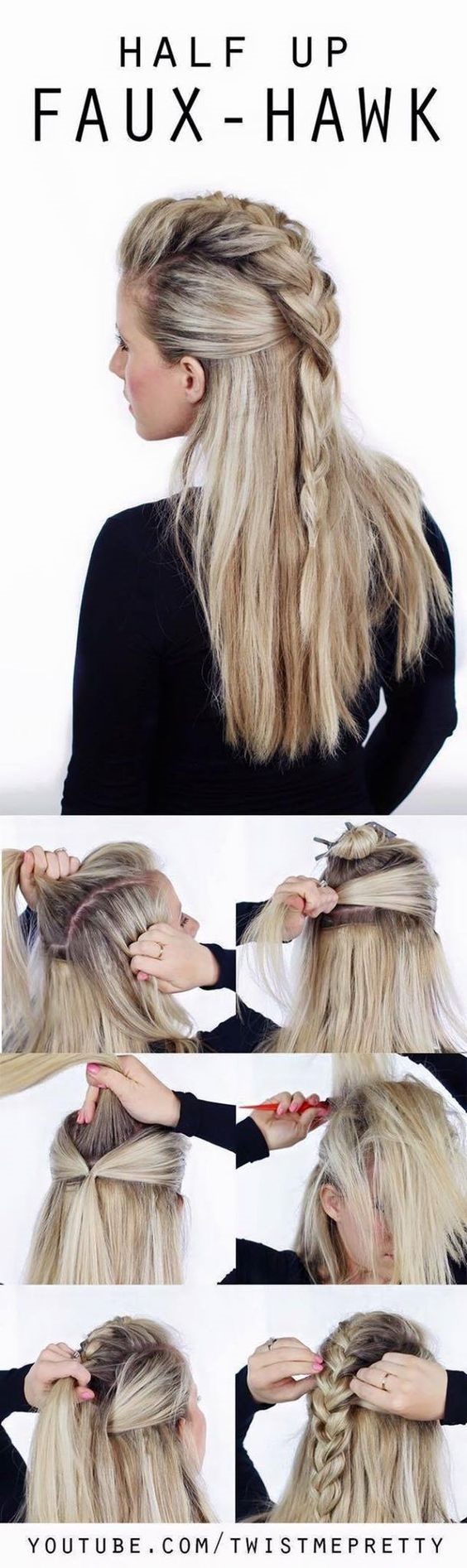 Прически на основе плетения кос на длинные и средние волосы. Пошаговые инструкции с фото #10