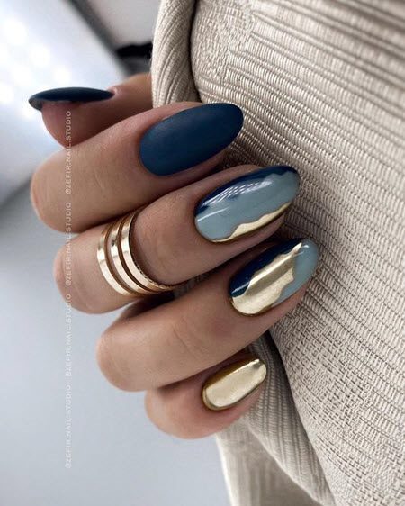 Дизайн ногтей гель-лаком 2021: фото модных тенденций красивого маникюра #117