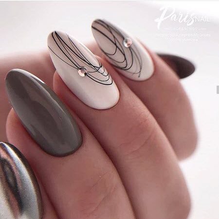 Маникюр на овальные ногти 2021: актуальные фото новинки и модные тенденции дизайна ногтей #143