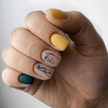 Дизайн ногтей гель-лаком 2021: фото модных тенденций красивого маникюра #70