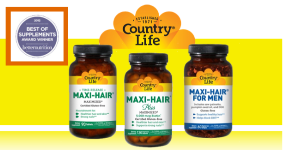 Витамины для волос «Maxi-Hair» от Country Life: полный состав, инструкция по применению и отзывы #1