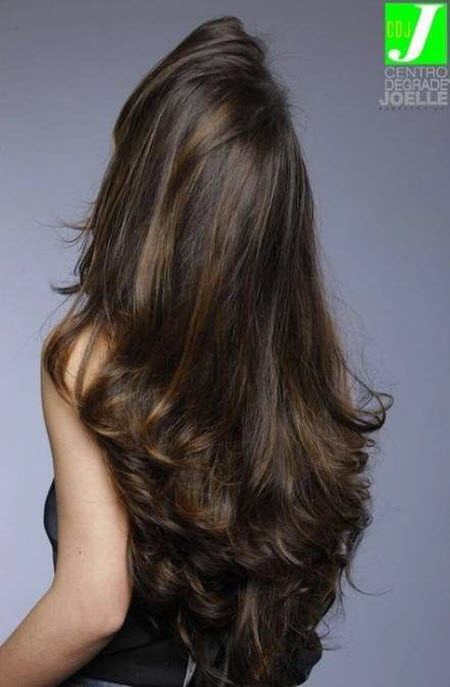 Стрижки на длинные волосы 2020-2021. Фото новинки модных и стильных женских стрижек #63