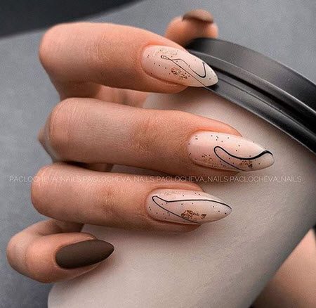 Дизайн ногтей гель-лаком 2021: фото модных тенденций красивого маникюра #138