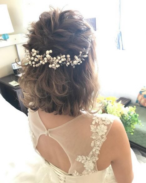 Свадебные прически 2019: фото модных и красивых идей на короткие, средние и длинные волосы #15