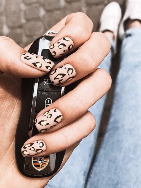 Модный маникюр с леопардовым принтом. 85 фото лучших идей на короткие и длинные ногти #69