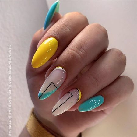 Маникюр лето 2021: трендовые новинки модного дизайна ногтей. Более 200 фото #164