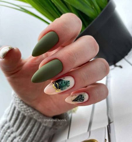 Дизайн ногтей гель-лаком 2021: фото модных тенденций красивого маникюра #123