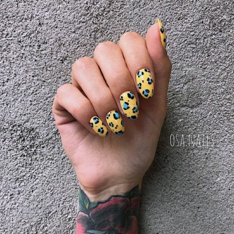 Модный маникюр с леопардовым принтом. 85 фото лучших идей на короткие и длинные ногти #65