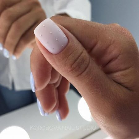 Маникюр осень 2021 на короткие ногти. Более 100 фото модного дизайна ногтей #73