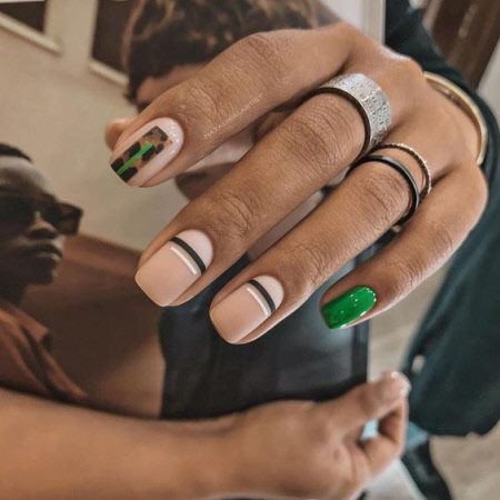 Маникюр осень 2023: фото новинки трендового дизайна ногтей. Более 150 фото #97