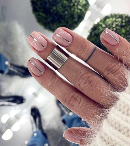 Дизайн ногтей гель-лаком 2021: фото модных тенденций красивого маникюра #43