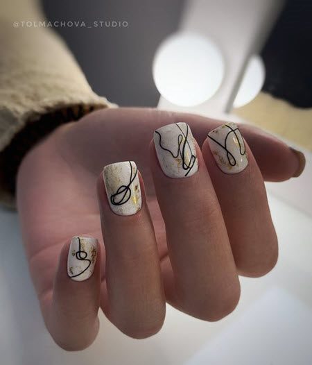 Дизайн ногтей гель-лаком 2021: фото модных тенденций красивого маникюра #44