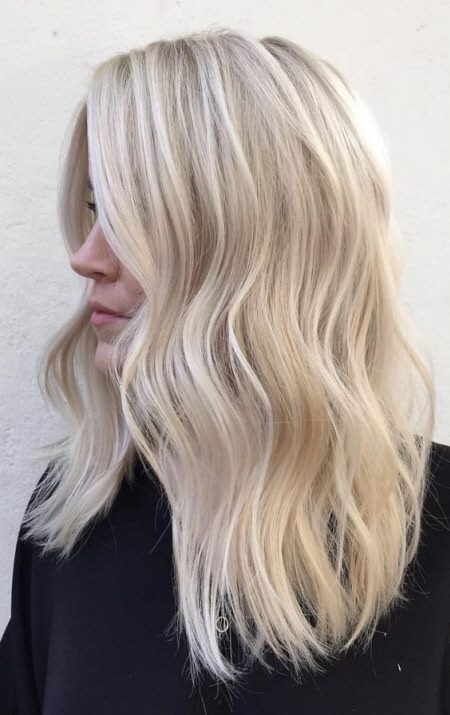 Модные оттенки блонда 2022-2023. Фото новинки трендового окрашивания волос #54