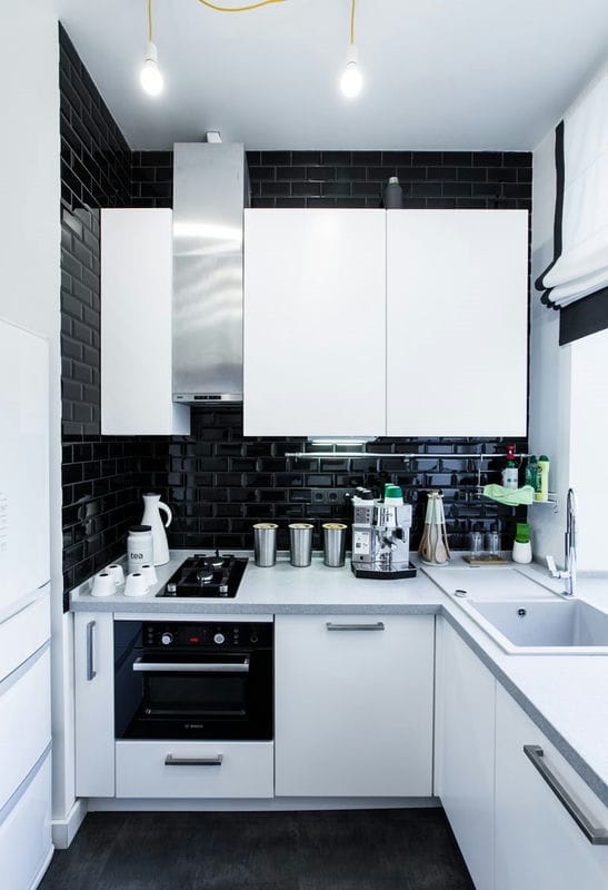 Угловые кухни — 100 фото интерьера кухни в современном стиле #59
