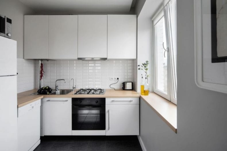 Интерьер маленькой кухни — 100 фото идей оформления дизайна на маленькой кухне #2
