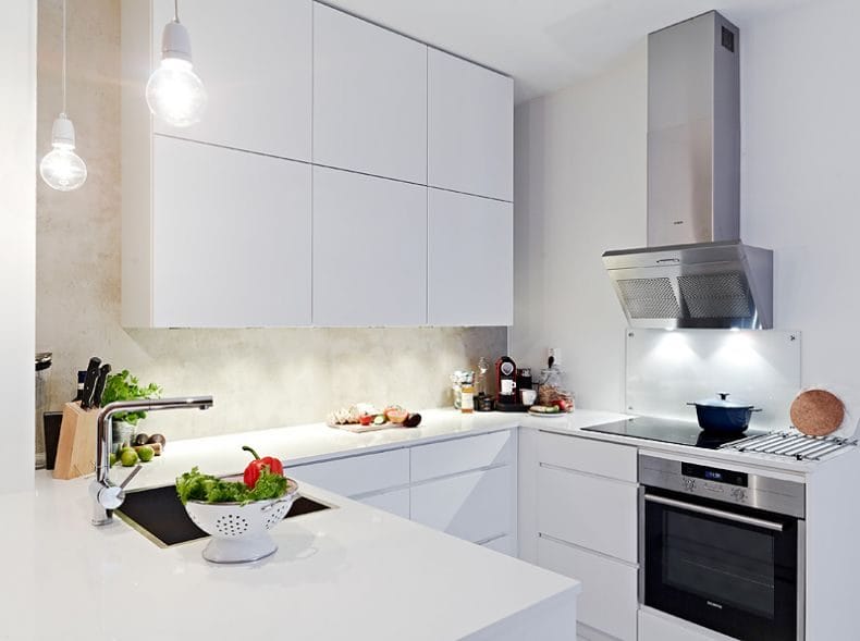 Интерьер кухни 6 кв. м. — лучшие идеи, фото новинки, секреты оформления красивого дизайна маленькой кухни #79