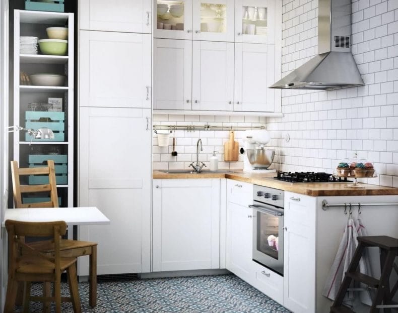 Интерьер кухни 6 кв. м. — лучшие идеи, фото новинки, секреты оформления красивого дизайна маленькой кухни #72