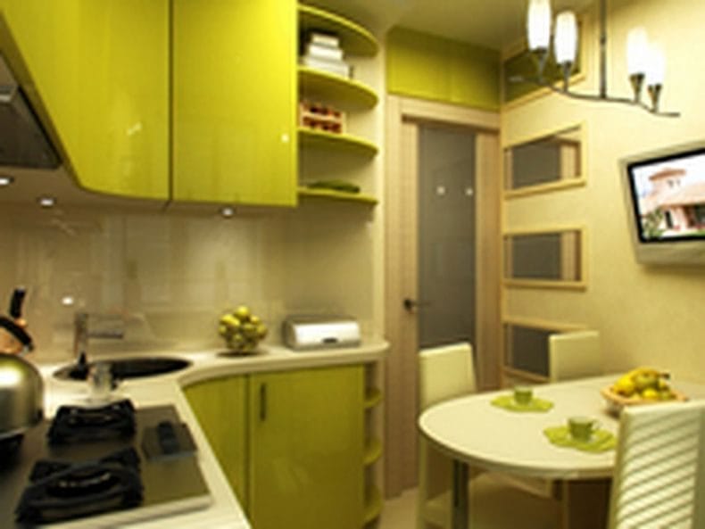 Интерьер кухни 6 кв. м. — лучшие идеи, фото новинки, секреты оформления красивого дизайна маленькой кухни #54