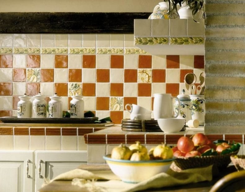 Плитка для кухни на фартук — 110 фото лучших идей оформления фартука на кухне #6
