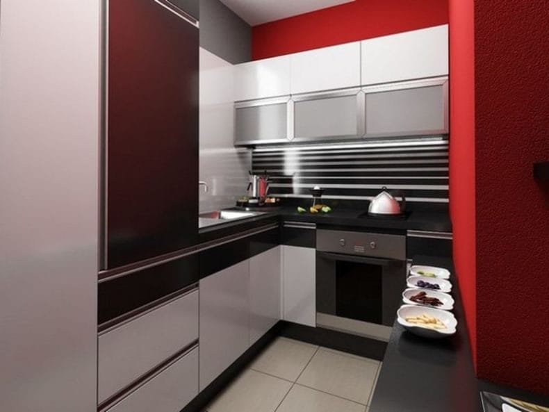 Интерьер кухни 6 кв. м. — лучшие идеи, фото новинки, секреты оформления красивого дизайна маленькой кухни #39