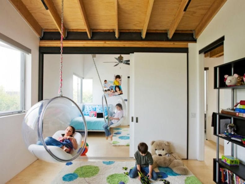 Дизайн детской спальни — лучшие идеи оформления интерьера детской (110 фото) #30