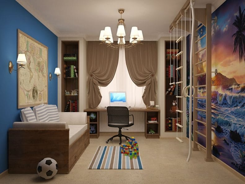 Дизайн детской спальни — лучшие идеи оформления интерьера детской (110 фото) #9
