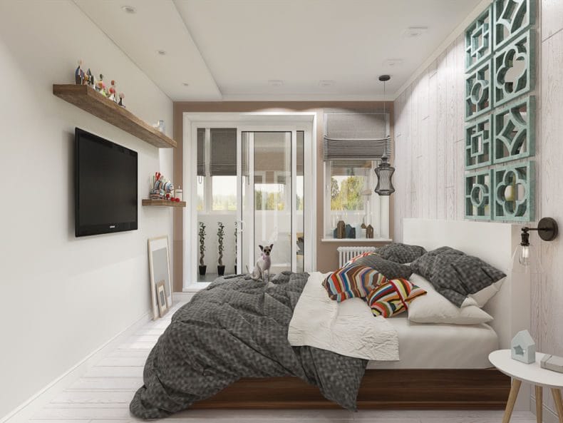 Белая спальня — стильный и комфортный дизайн спальной комнаты (120 фото) #82