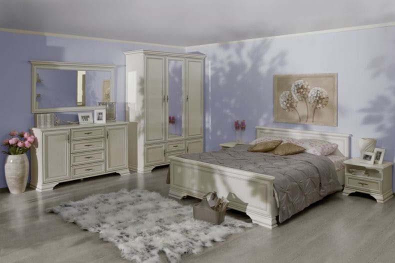 Белая спальня — стильный и комфортный дизайн спальной комнаты (120 фото) #73