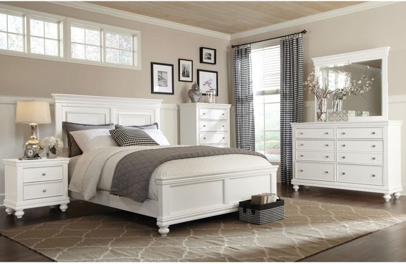 Белая спальня — стильный и комфортный дизайн спальной комнаты (120 фото) #76