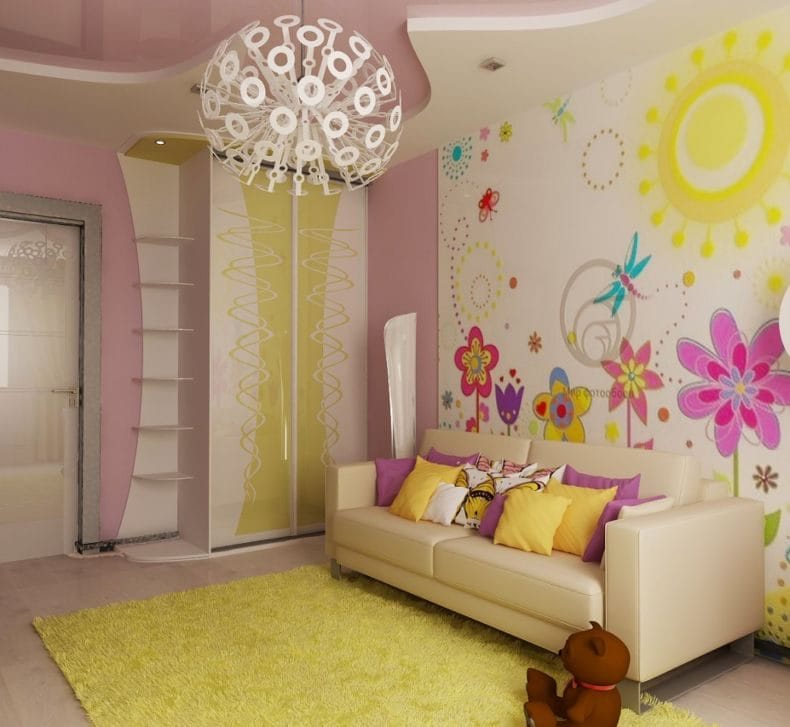 Дизайн детской спальни — лучшие идеи оформления интерьера детской (110 фото) #51