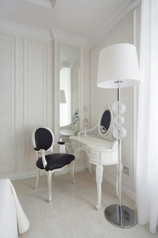 Белая спальня — стильный и комфортный дизайн спальной комнаты (120 фото) #44