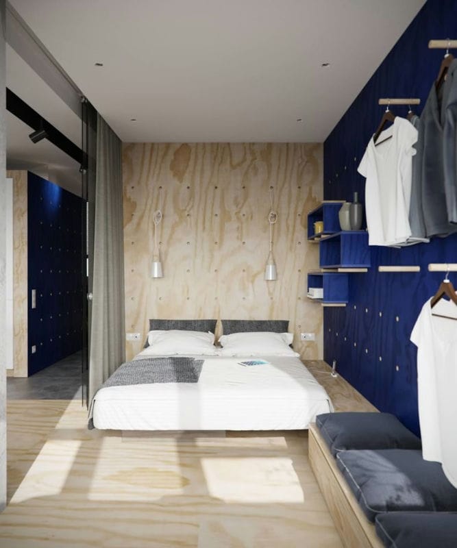 Дизайн маленькой спальни — 95 фото обустройства интерьера #45